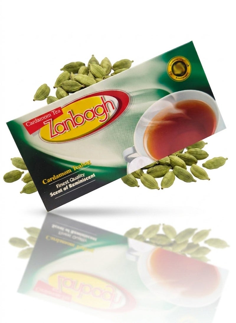 ZANBAGH Cardamom Tea – Rich, Aromatic & Comforting – 25 Tea Bags - Image 1