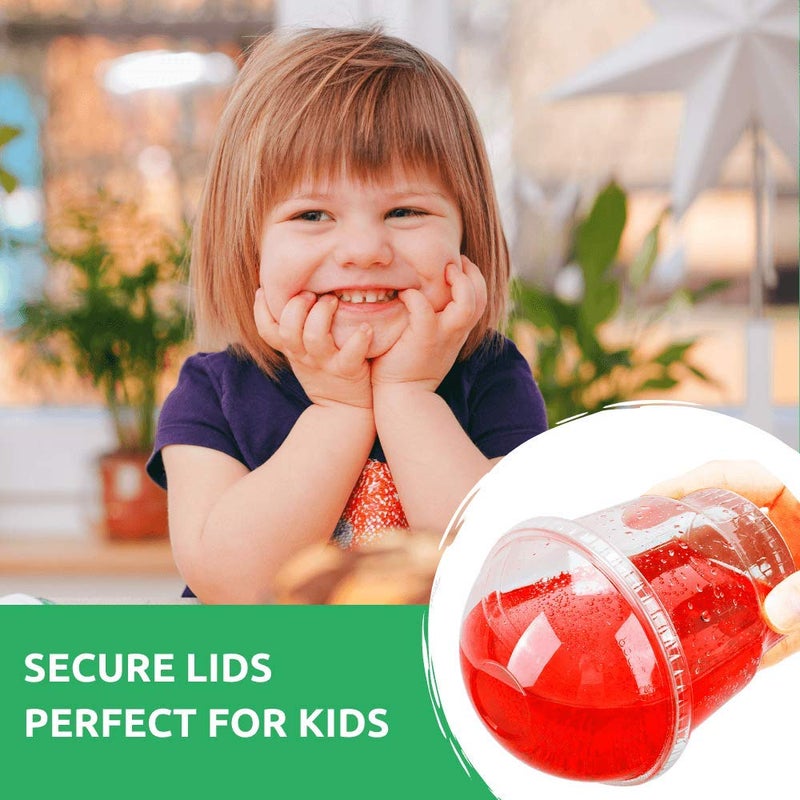 Aatriet [20 Sets] 12 oz Clear Plastic Dessert Cups with Lids NO HOLE  Disposable Bowls for Ice Cream  Parfait  Desserts at Party  Fruit Cup No Leaks - Image 4