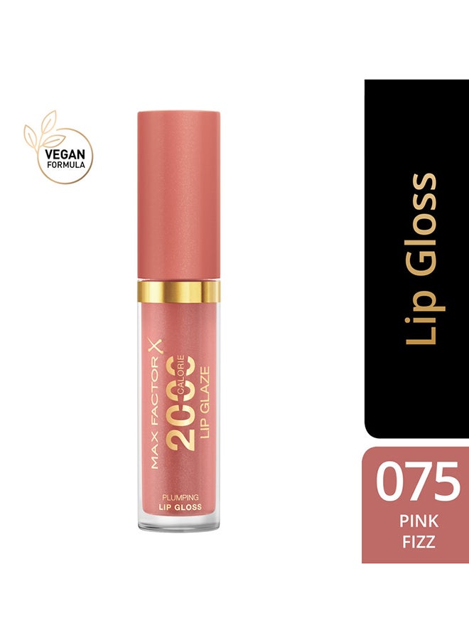 Max Factor 2000 Calorie Lip Glaze - Lip Gloss - 075 - Pink Fizz​, 4.4ml  - Image 2