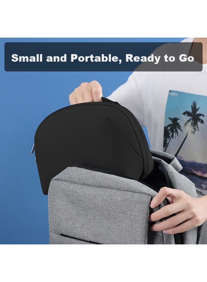 Bubm Digital Storage Bag, Portable 3c Cable, Usb Drive Travel Pouch, Charging Cable Volcano Bag Storage Box, Large Black - Image 2