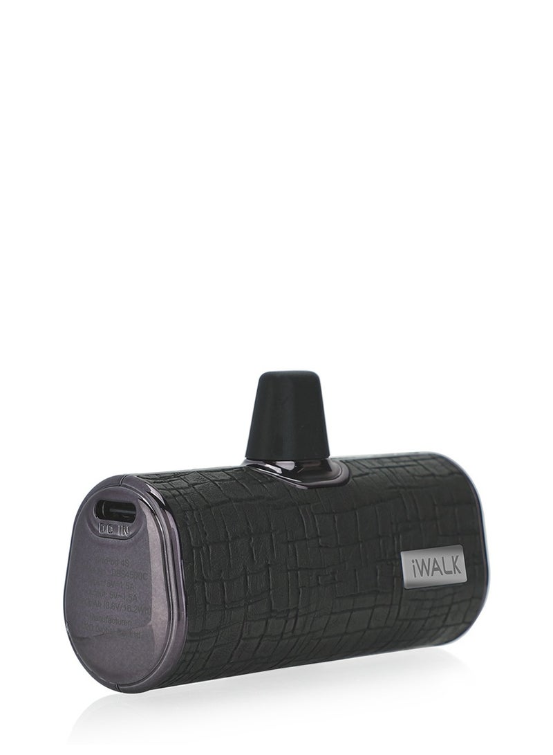 آيووك بنك الطاقة المحمول الصغير المحمول iWALK بنك الطاقة 4500 مللي أمبير في الساعة، جلد من النوع C-أسود - Image 2