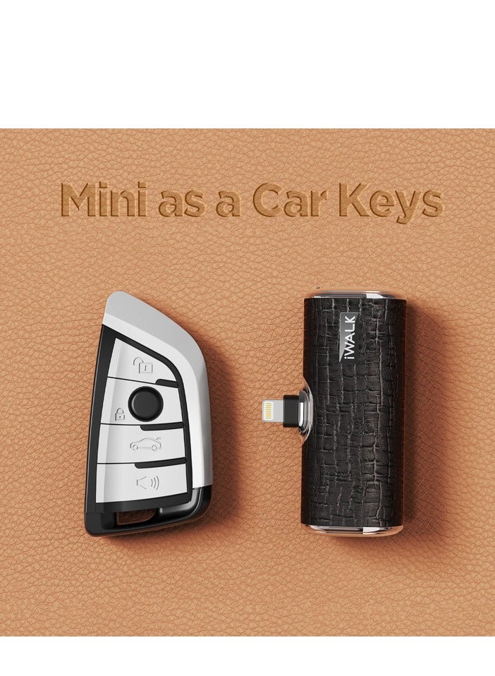 آيووك بنك الطاقة المحمول الصغير المحمول iWALK بنك الطاقة 4500 مللي أمبير في الساعة، جلد من النوع C-أسود - Image 5