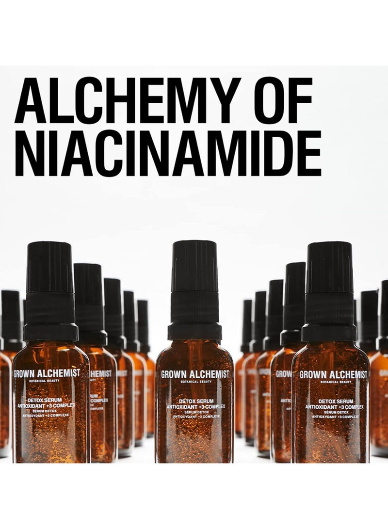 سيروم ديتوكس للوجه بخلاصة النياسيناميد خالي من الزيوت مع ثلاثي الببتيدات ومضادات الأكسدة لحماية حاجز البشرة ديتوكسيفي مرطب مرطب مضاد للشيخوخة ومضاد للتجاعيد 30 مل - Image 5