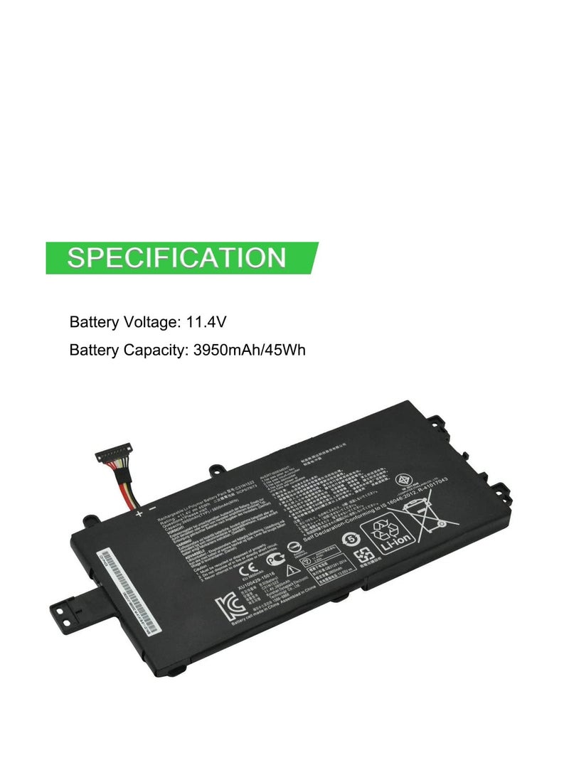 Terabyte 11.4V 3950mAh 45Wh 0B200-01880000 3ICP5/79/73 C31N1522 Replacement Laptop Battery for ASUS N593UB N593UB-1A Q553U Series - Image 2