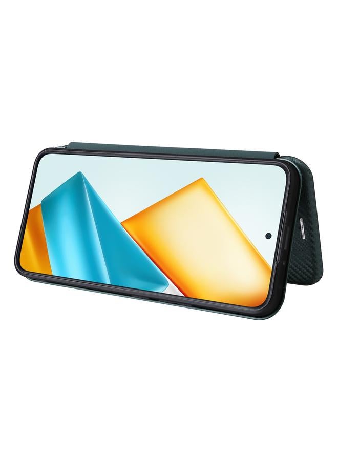 S-TOP Case For Honor 90 GT Carbon Fiber Texture Flip Leather Phone Case - Image 5