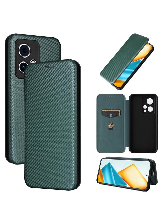 S-TOP Case For Honor 90 GT Carbon Fiber Texture Flip Leather Phone Case - Image 1
