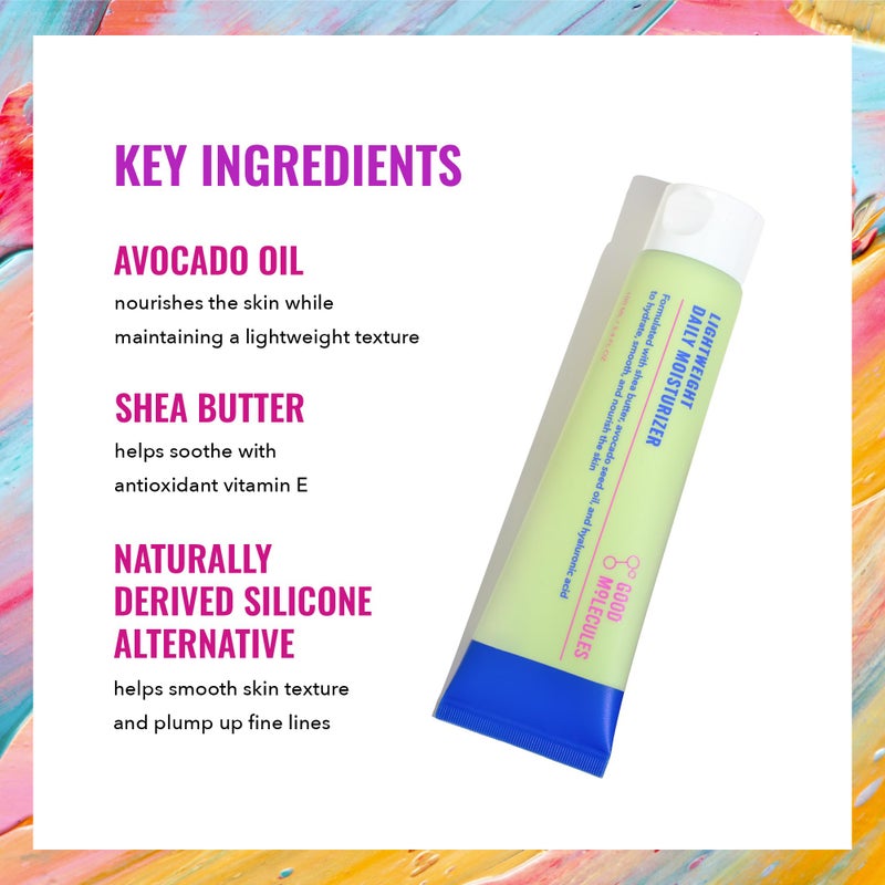 Good Molecules مرطب يومي خفيف الوزن من جود موليكلز - لوشن مرطب للوجه بزيت الأفوكادو وزبدة الشيا ومضادات الأكسدة - العناية بالبشرة المضادة للشيخوخة للوجه - Image 3