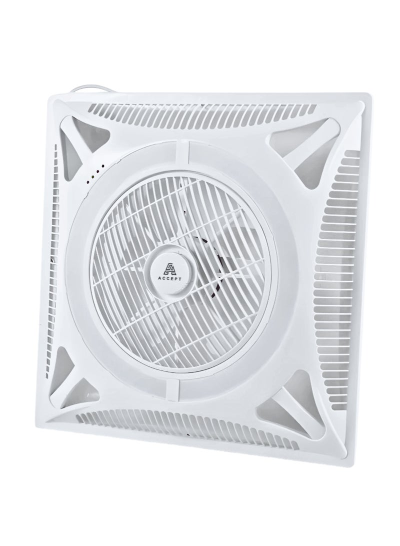 ACCEPT 60x60cm LED Ceiling Fan with 3 Colors Light and Remote Control - Image 1