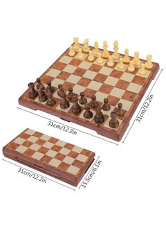 Bear 2-in-1 Magnetic Chess + Checkers Game Portable and Foldable  - Image 4