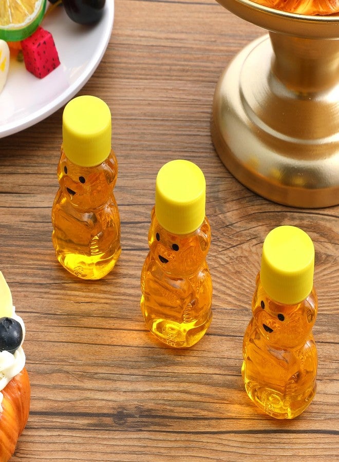 Lemecima 48 Pcs 2 oz Plastic Honey Bear Bottles - Clear Reusable Mini Bear Jars with Lids for Holidays & Baby Showers - Image 5