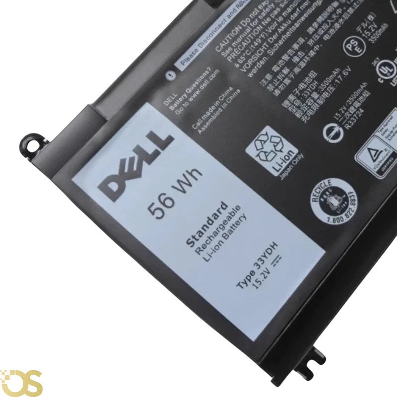 OS Battery Dell Compatible with Inspiron 15 7577 17 7000 7778 7779 7786 7773 G3 3579 3779 G5 5587 G7 7588 Latitude 13 3380 14 3490 15 3590 3580 33YDH - From OS Store - 3 Month Warranty - Image 1
