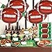 Atiloy 8PCS Football Balloons Garland 24inch Large Foil Mylar Sports Balloons Football Balloon Bouquet Arch for Football Graduation Birthday Themed Party Decorations Supplies - Image 4