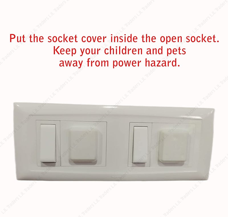 LJL Traders® Baby Safety Electric Socket Plug Cover, Electrical Socket Cover Guards for Child, Proofing Outlet Plug Protector for Baby Safety (Pack of 5) - Image 4