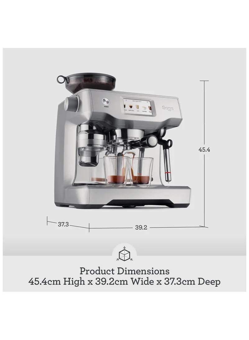 Sage The Oracle Touch - Bean to Cup Coffee Machine with Grinder and Milk Frother, Black Truffle