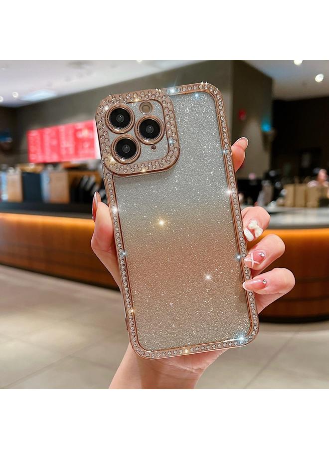 S-TOP Case For iPhone 11 Pro Max Diamond Gradient Glitter Plated TPU Phone Case - Image 1