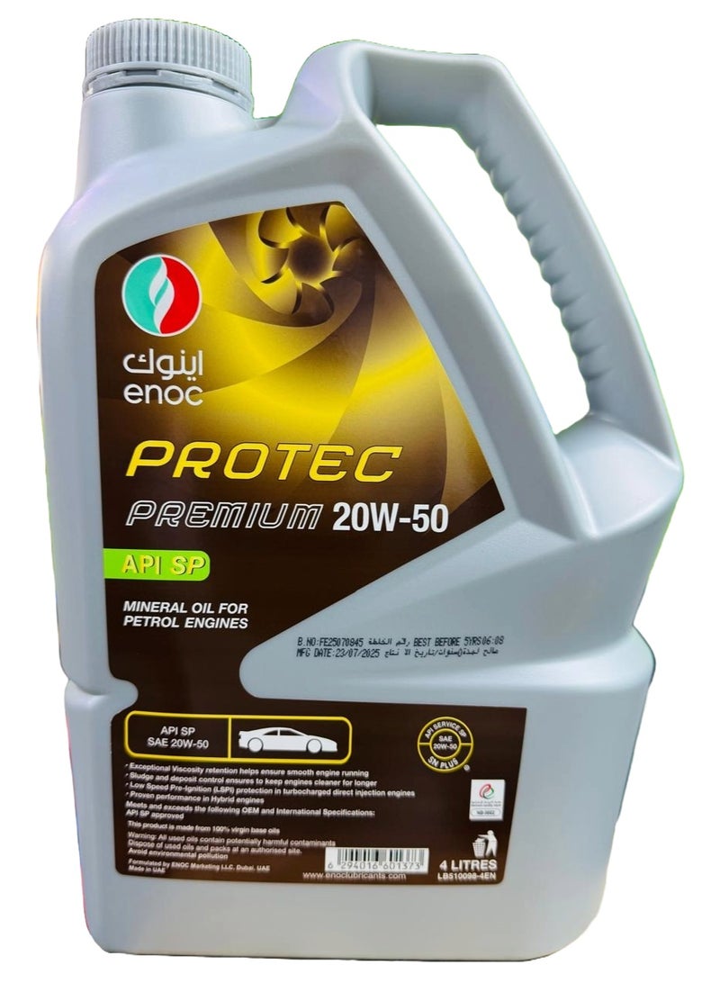 ENOC 20W50 ENGINE OIL PROTEC PREMIUM 4LTR - Image 4