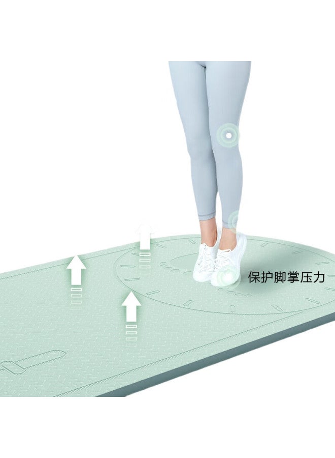 JD.com Jingzao Jump Rope Mat, Yoga Mat, Indoor Fitness Mat, Tpe Yoga Mat, Aerobic Exercise Mat, Soundproof, Shock-Absorbing, Non-Slip Mat, Green - Image 1