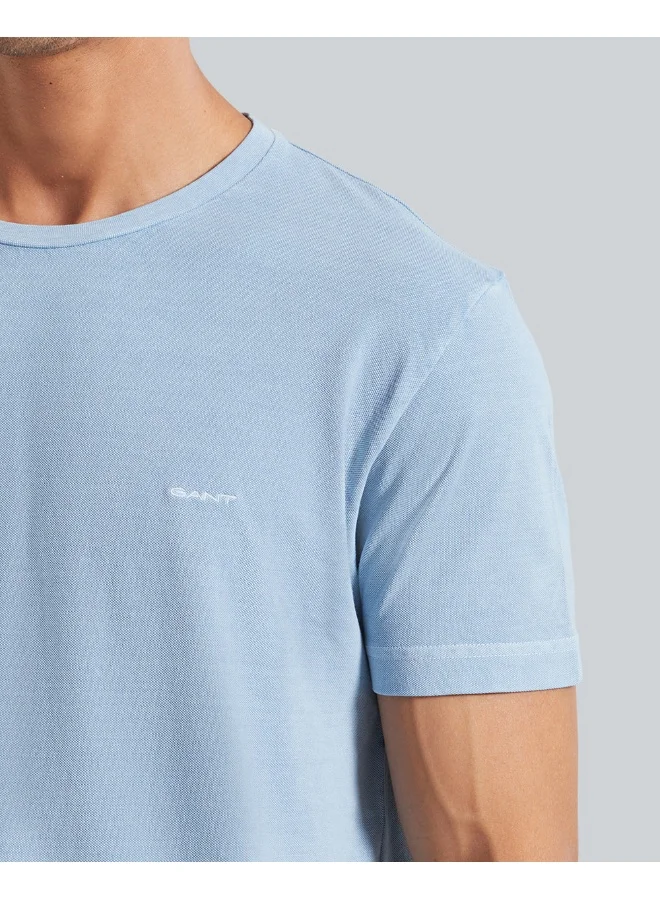 غانت Sunfaded Slim Pique Short Sleeve T-Shirt