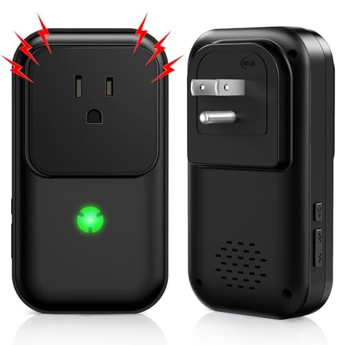 Satisure إنذار انقطاع الطاقة، إنذار انقطاع الطاقة في المجمد 7 صفارات، إنذار المجمد مع مؤشر LED قابل للتعديل من 0-110 ديسيبل 12 ساعة تنبيه، جهاز مراقبة انقطاع الطاقة للثلاجة، مضخات المياه، حوض السمك - Image 1