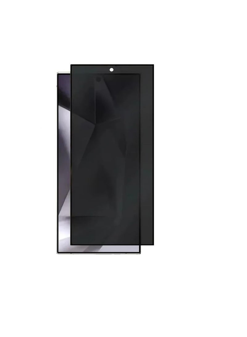 حماية شاشة تدعم بصمة الإصبع لجهاز سامسونج جالاكسي S25 5G زجاج مقسى فائق النحافة 5D خصوصية صلابة 9H مضاد للخدش مضاد للتجسس فيلم زجاج مقسى متميز لجهاز سامسونج جالاكسي S25 5G 2024 - Image 1