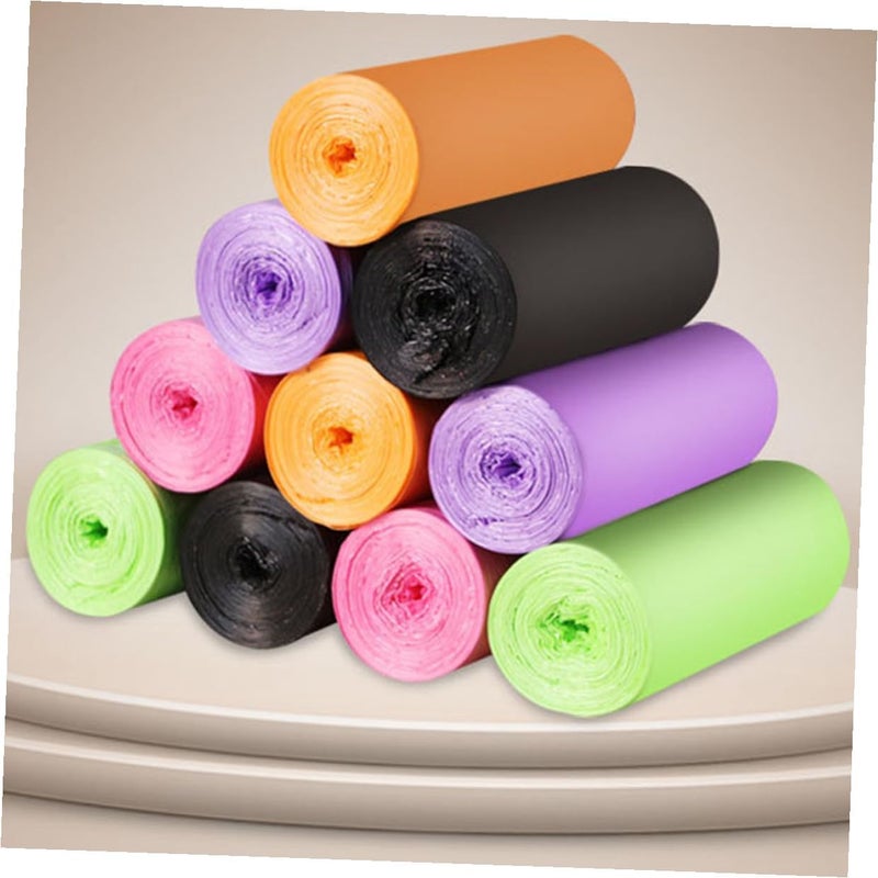 Degradable Garbage Bags Disposable Rubbish Bags 100pcs 5 Rolls 45x50cm for Home Kitchen Bathroom Use Random Color - Image 5
