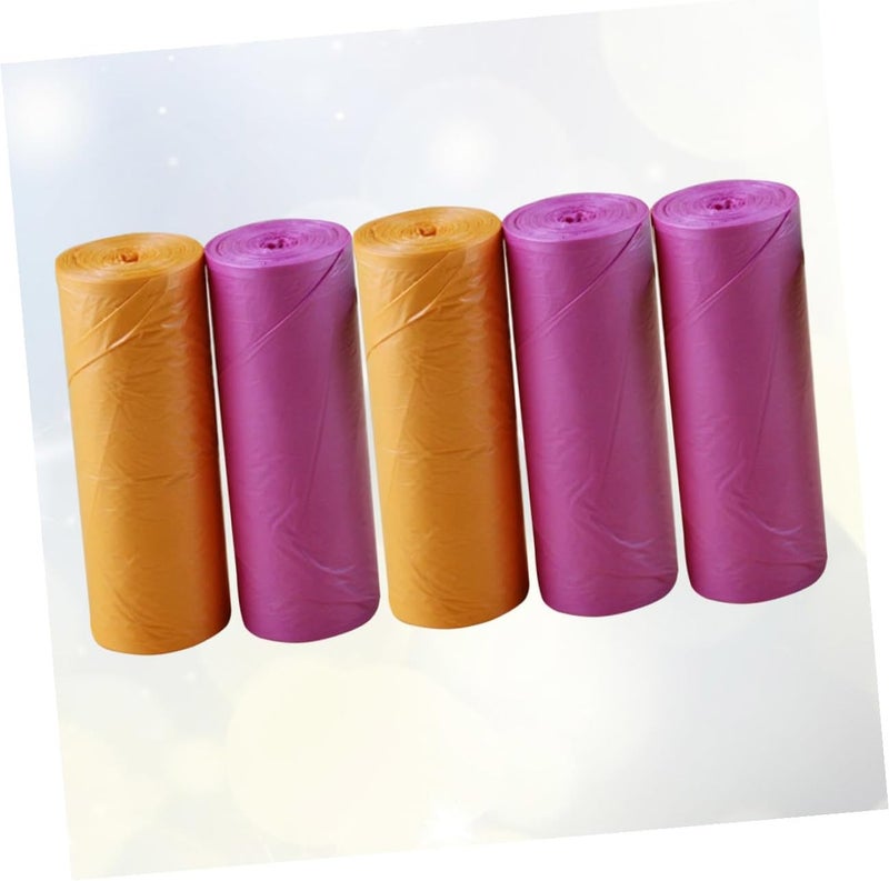 Degradable Garbage Bags Disposable Rubbish Bags 100pcs 5 Rolls 45x50cm for Home Kitchen Bathroom Use Random Color - Image 4