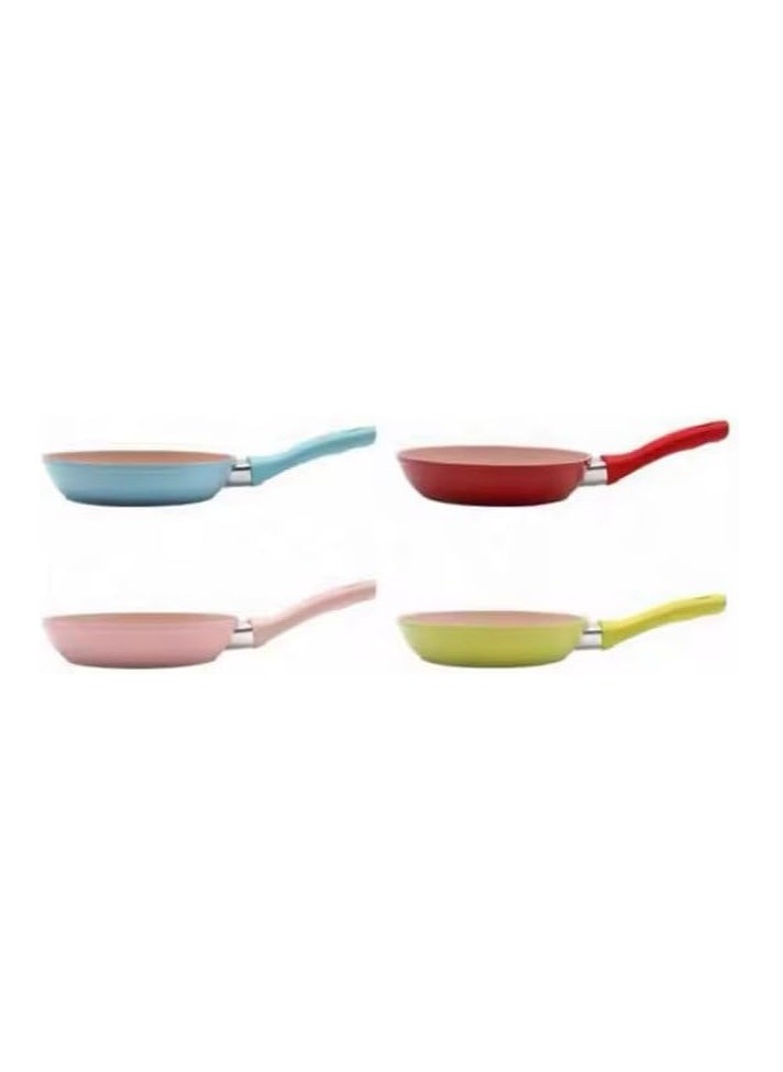 Mini Nonstick Frying Pan, Stone-Coated Cast Aluminum, Soft-Grip Handle 12cm