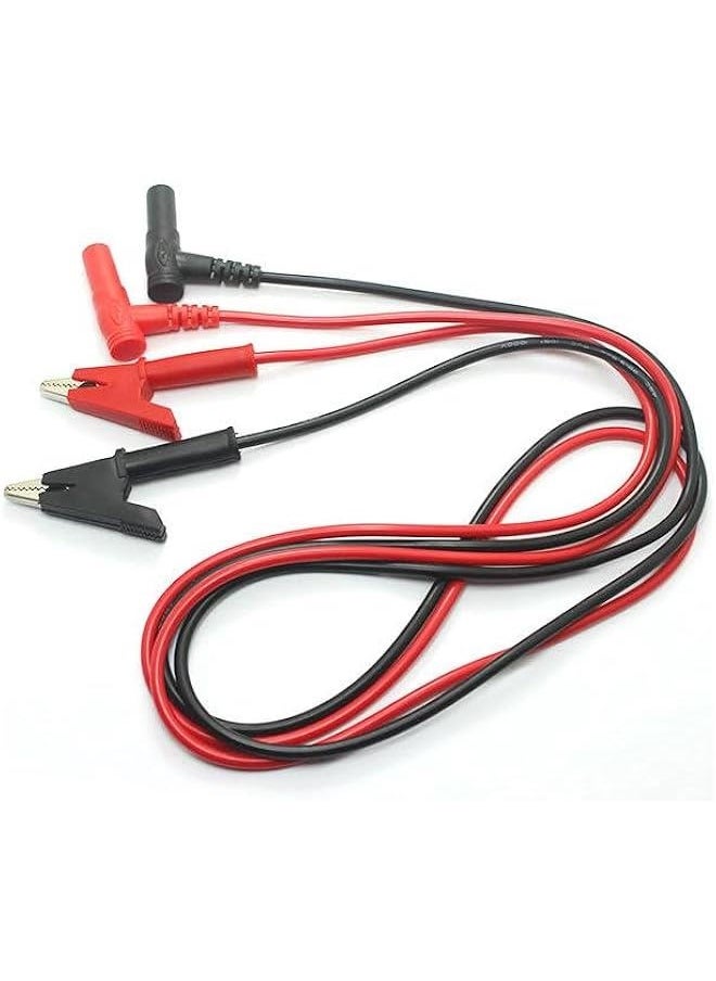 Generic Multimeter Alligator Clips Leads,3.5ft Banana Plug to Alligator Clip Test Lead,4mm Test Lead Probe Suitable for Most of Digital Multimeter  - Image 1