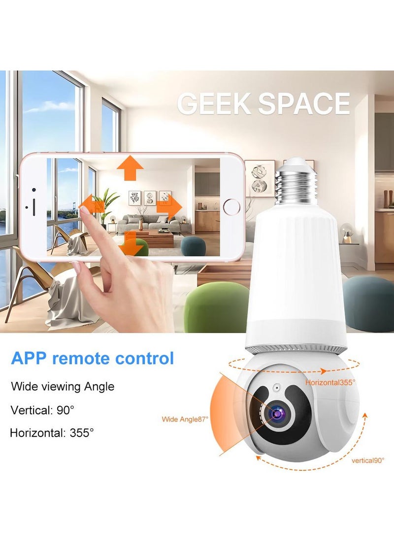 كاميرا Geek Space Wi-Fi Bulb: إضاءة ذكية ومراقبة بزاوية 360 درجة في مصباح واحد E26 - pzsku/ZEF724F95F8F3EF9F1985Z/45/_/1732547418/33e48509-cfe9-402f-b78f-6cda08f285d8