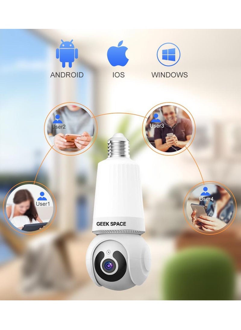 كاميرا Geek Space Wi-Fi Bulb: إضاءة ذكية ومراقبة بزاوية 360 درجة في مصباح واحد E26 - pzsku/ZEF724F95F8F3EF9F1985Z/45/_/1732547438/2c16c8dc-331f-4d4f-9f72-f62212631920