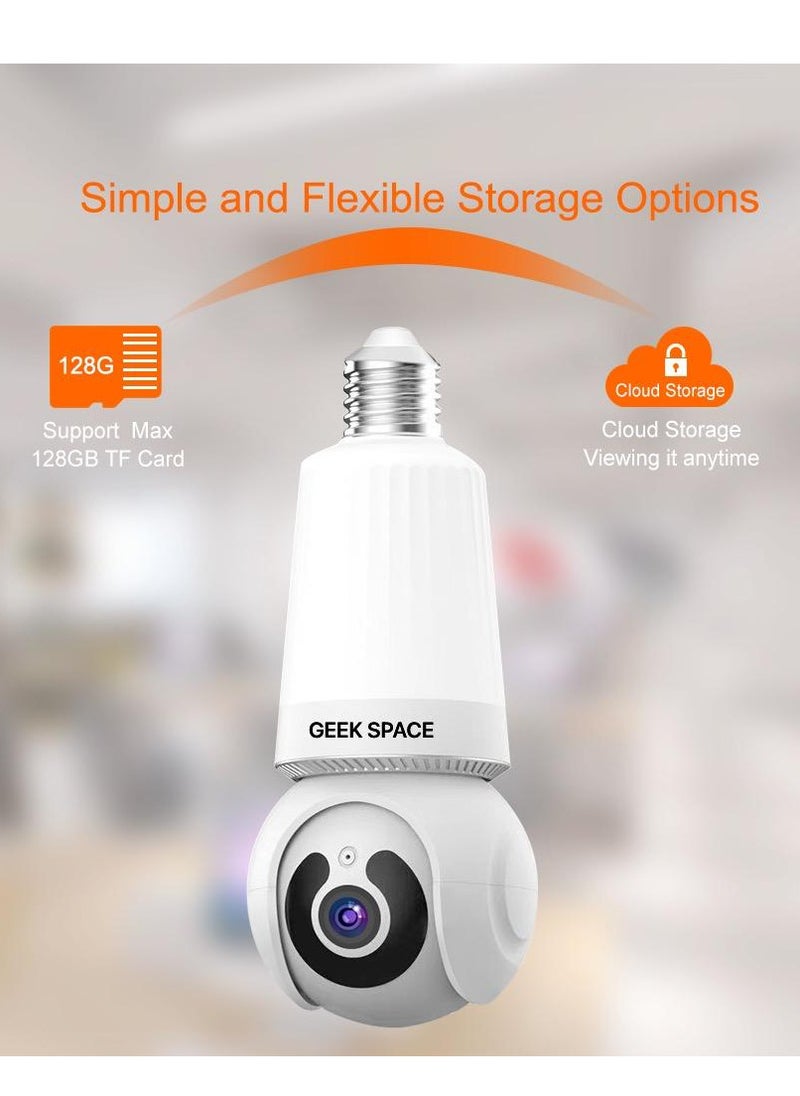كاميرا Geek Space Wi-Fi Bulb: إضاءة ذكية ومراقبة بزاوية 360 درجة في مصباح واحد E26 - pzsku/ZEF724F95F8F3EF9F1985Z/45/_/1732547550/3a328823-1654-4b1b-adb8-70e920d70563