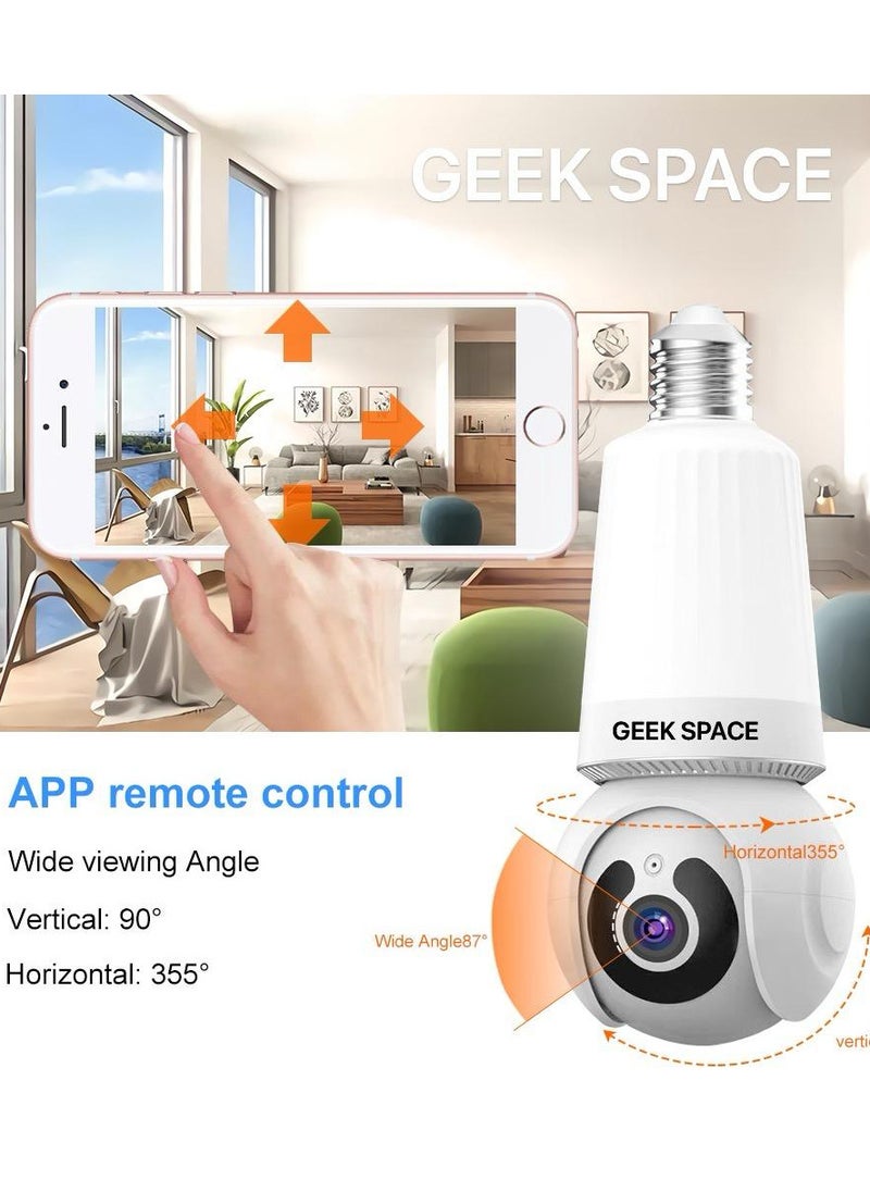 كاميرا Geek Space Wi-Fi Bulb: إضاءة ذكية ومراقبة بزاوية 360 درجة في مصباح واحد E26 - pzsku/ZEF724F95F8F3EF9F1985Z/45/_/1732547560/0ab7f694-c383-40e0-939b-f76f7af92736