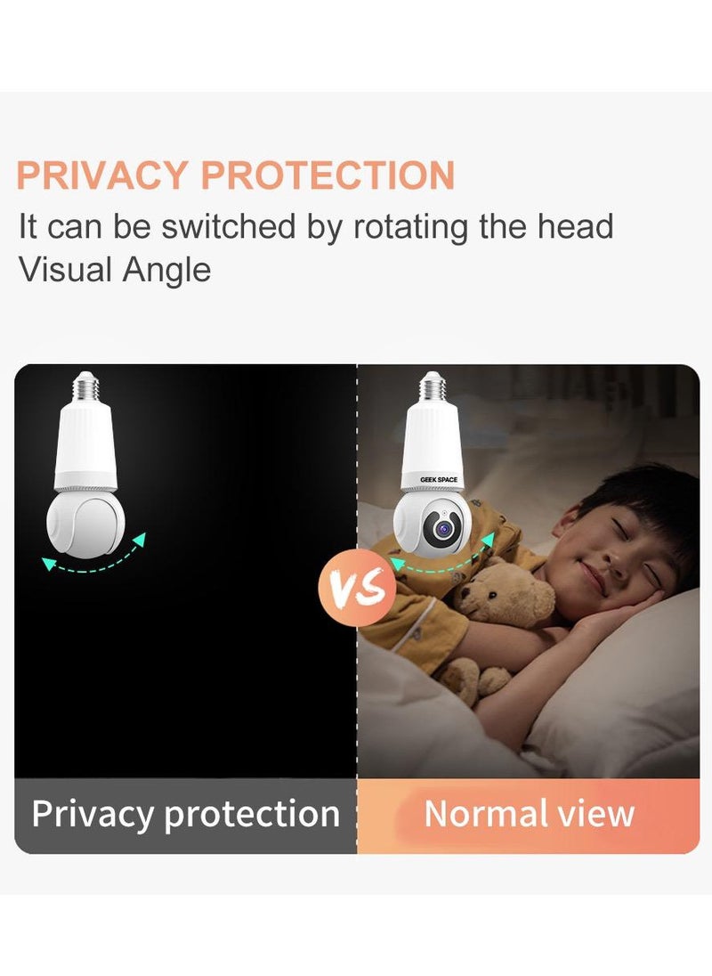 كاميرا Geek Space Wi-Fi Bulb: إضاءة ذكية ومراقبة بزاوية 360 درجة في مصباح واحد E26 - pzsku/ZEF724F95F8F3EF9F1985Z/45/_/1732547570/f154f8f6-17bd-4642-85bc-f835dff1d0de