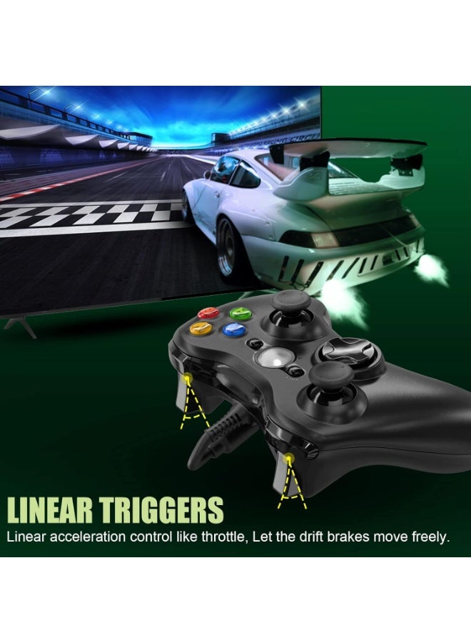 Controller for Xbox 360, PC Controller USB Wired Joystick Gamepad, Improved Ergonomic Design Controller for Xbox 360 Slim PC with Windows Vista/7/8/8.1/10 - Image 5