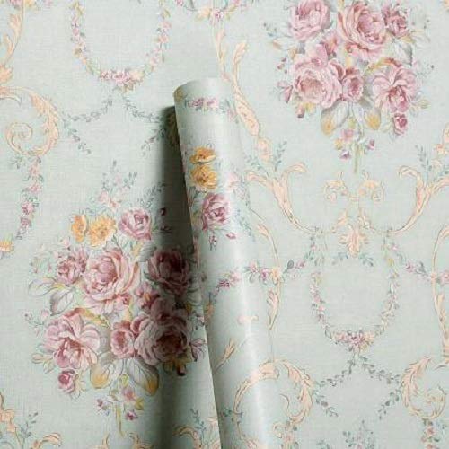 Wollzo Floral Bedroom Self Adhesive Wallpaper (Multicolour, 45 x 500 cm) - Image 1