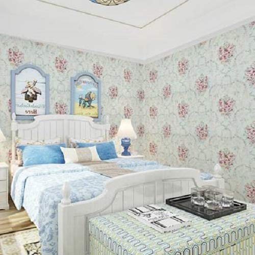 Wollzo Floral Bedroom Self Adhesive Wallpaper (Multicolour, 45 x 500 cm) - Image 3