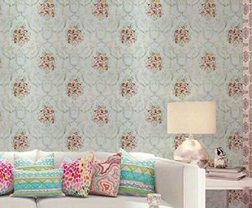 Wollzo Floral Bedroom Self Adhesive Wallpaper (Multicolour, 45 x 500 cm) - Image 2