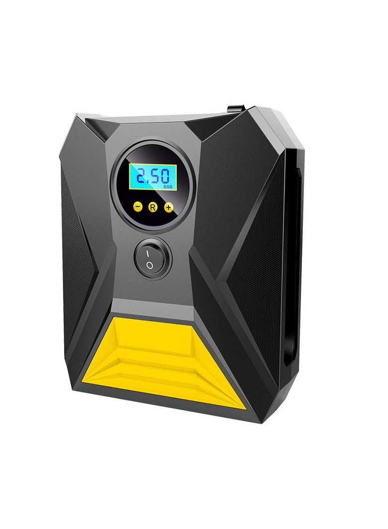 Air Compressor Tyre Inflator Portable Pump For Car Tires 12V Dc Auto Tire With Digital Pressure Gauge, 150Psi Emergency Led Light Car, Bicycle, Balloons And Inflatables - Image 1