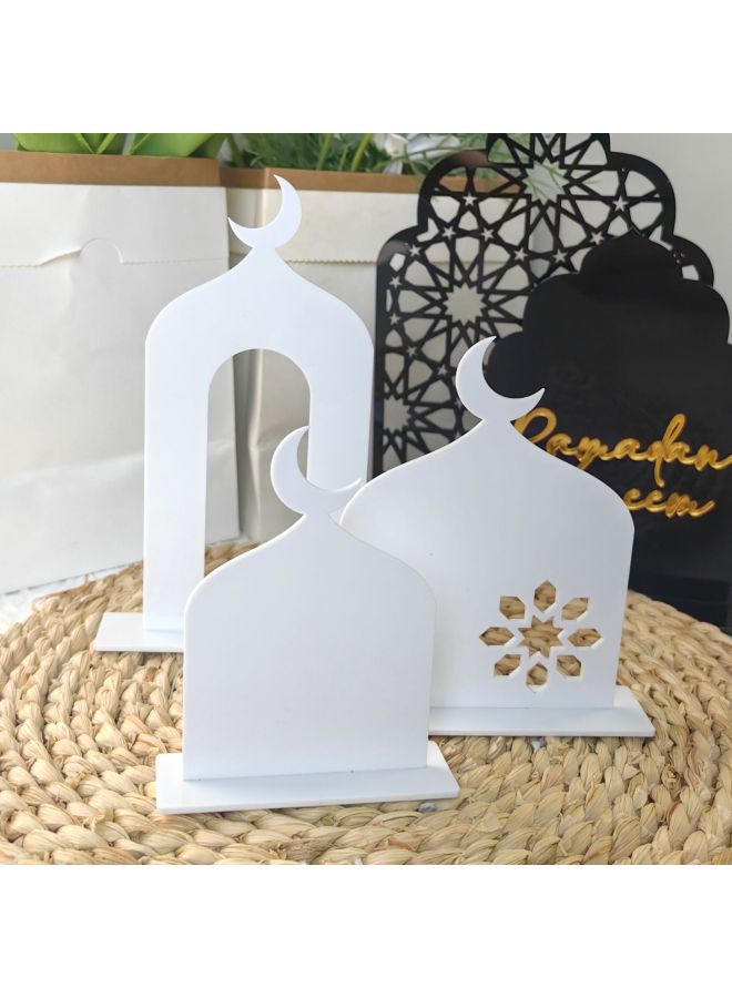 Eid Mubarak Banner - Festival Table Decoration Acrylic Stand - Bt502-3mm black acrylic (kt board installation) - Home Decoration, Eid Gift, Party Table Decor - Image 5
