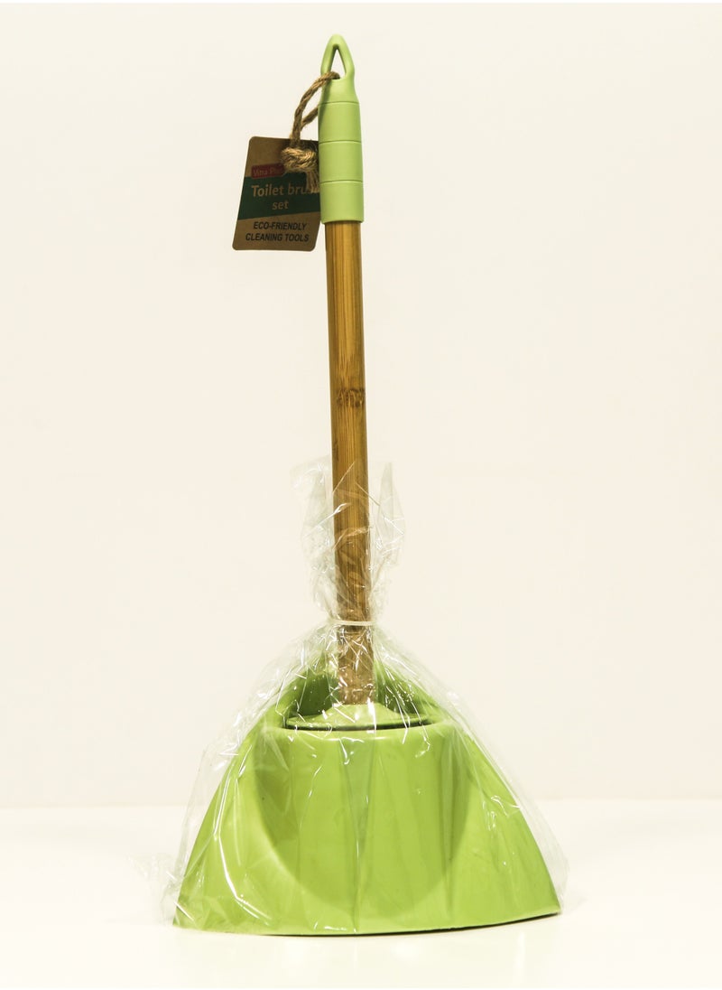 Toilet Brush With Holder green 34 cm