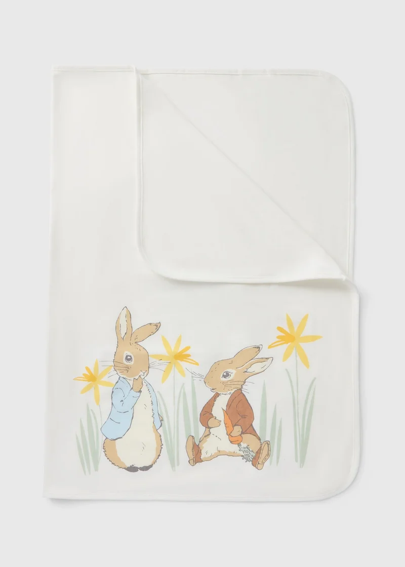Matalan Peter Rabbit Baby Cream Blanket