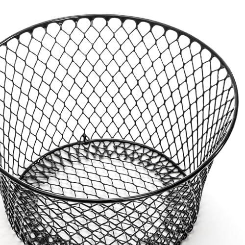 Mezchi 6 Pack Metal Wire Baskets for Kitchen Storage, Modern Black Countertop Fruit Bowl, Round Produce Organizer, Multi-Purpose for Fruits, Snacks, Breads - Image 4