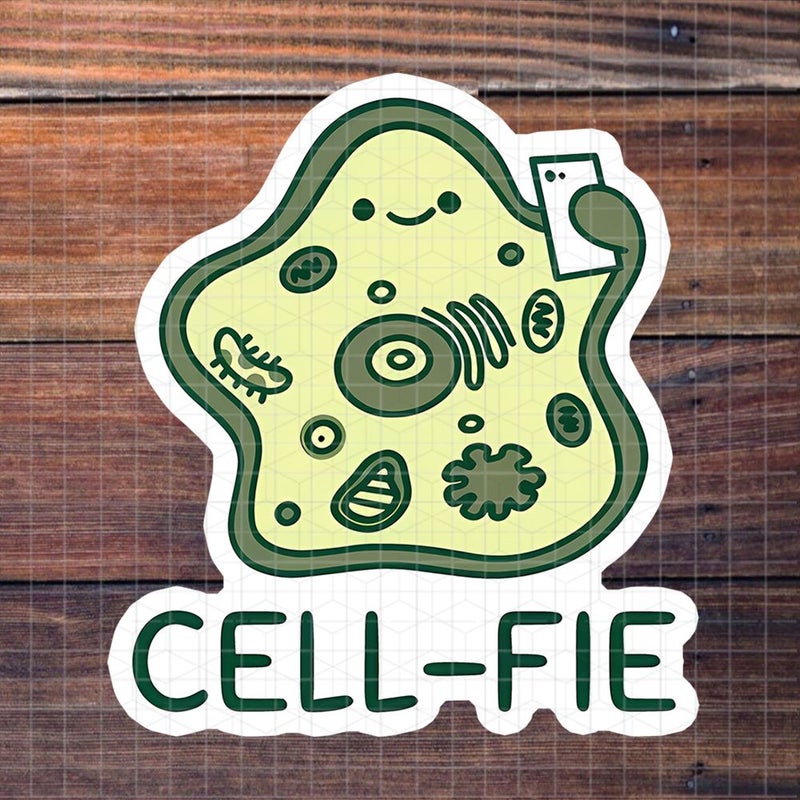 Polychrome 3 Inch Cellfie Biology Meme Vinyl Sticker For Laptop Water Bottle Lab - Image 2