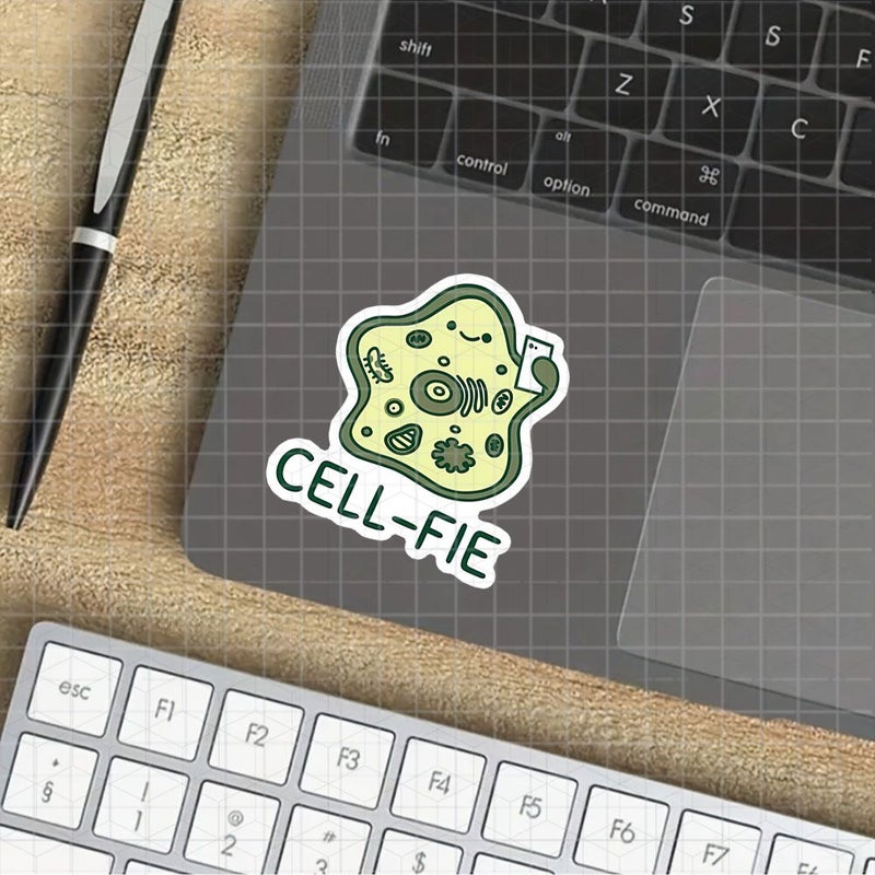 Polychrome 3 Inch Cellfie Biology Meme Vinyl Sticker For Laptop Water Bottle Lab - Image 4
