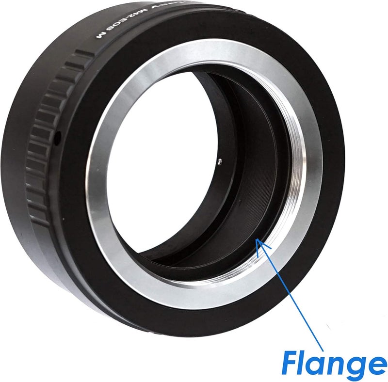 Fotasy محول عدسة M42 قابل للتعديل إلى قاعدة كانون EF-M، M42 EFM، محول M42 EOS M، متوافق مع كاميرات كانون EF M بدون مرآة EOS M M1 M2 M3 M5 M6 M6 Mark II M10 M50 M100 M200 - Image 2