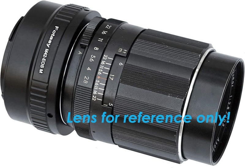 Fotasy محول عدسة M42 قابل للتعديل إلى قاعدة كانون EF-M، M42 EFM، محول M42 EOS M، متوافق مع كاميرات كانون EF M بدون مرآة EOS M M1 M2 M3 M5 M6 M6 Mark II M10 M50 M100 M200 - Image 4