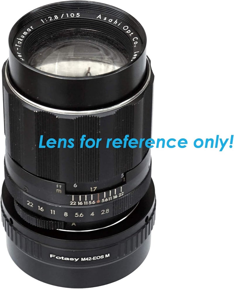 Fotasy محول عدسة M42 قابل للتعديل إلى قاعدة كانون EF-M، M42 EFM، محول M42 EOS M، متوافق مع كاميرات كانون EF M بدون مرآة EOS M M1 M2 M3 M5 M6 M6 Mark II M10 M50 M100 M200 - Image 5