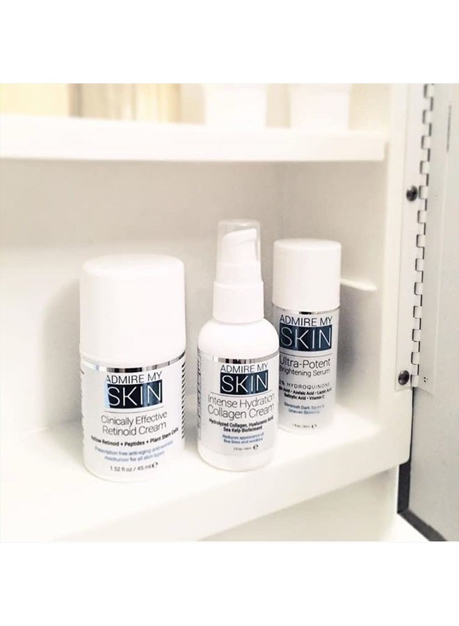 Admire My Skin Collagen Cream Moisturizer For Dry Skin - Hyaluronic Acid Cream - Non Comedogenic Hydrating Cream Eliminates Dull Dry Skin and Will Provide You With That Healthy Youthful Glow - Image 4