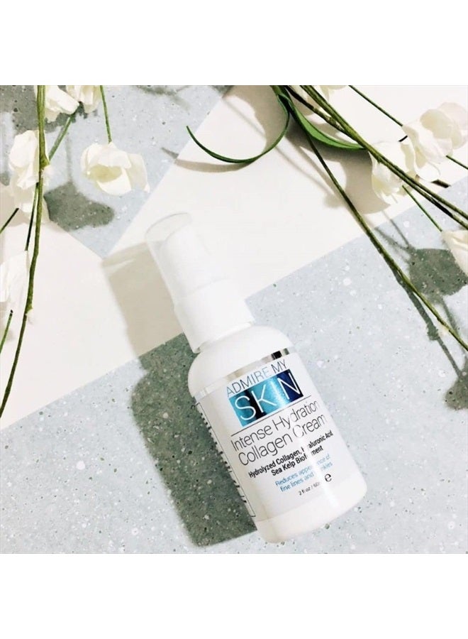Admire My Skin Collagen Cream Moisturizer For Dry Skin - Hyaluronic Acid Cream - Non Comedogenic Hydrating Cream Eliminates Dull Dry Skin and Will Provide You With That Healthy Youthful Glow - Image 3