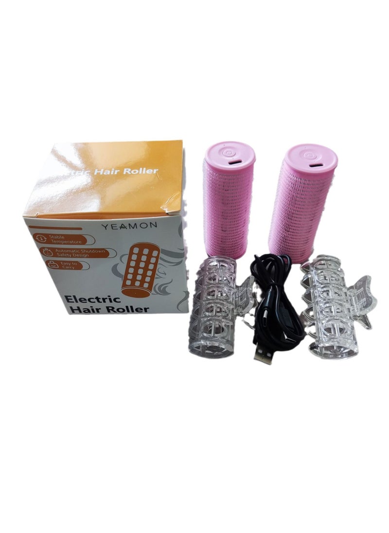 General - Charging Style Bang Curling Tool Heating and Styling Curling Wand Self-Adhesive Air Lazy Roll Simple Pack of 2 Hair Cylinders - Image 1